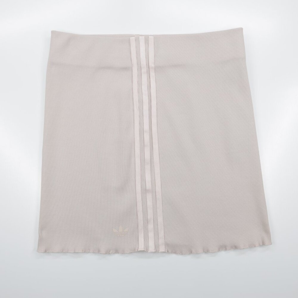 Adidas Originals Women's Slim Fit Stretch‎ Rib Mini Skirt Light Pink Size L - Picture 4 of 9